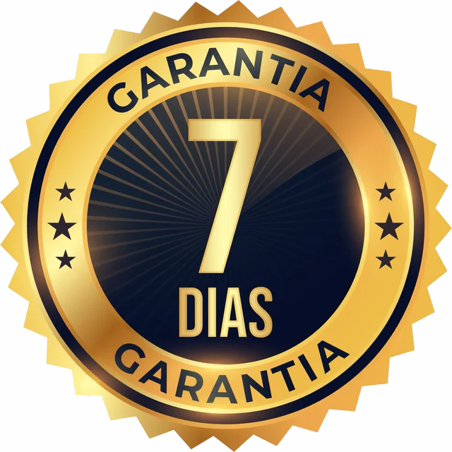 Selo dourado de Garantia de 7 dias